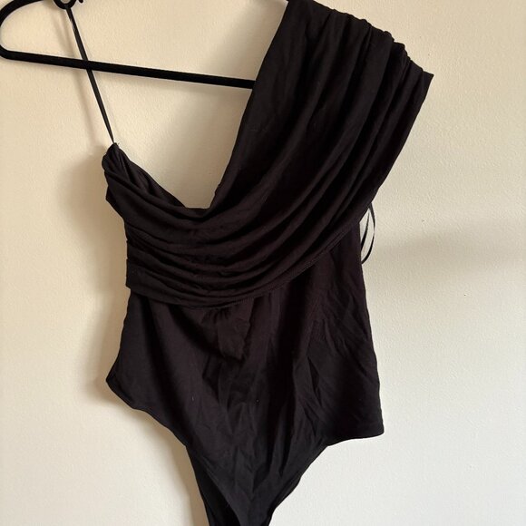 Dynamite One Shoulder Draped Bodysuit - Picture 7 of 7